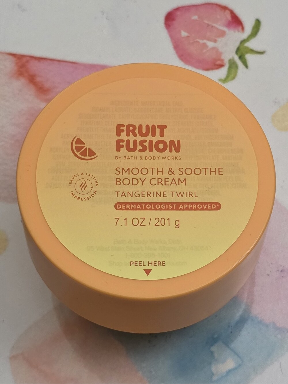 Bath Body Works Fruit Fusion Tangerine Twirl Smooth & Soothe Body Cream NEW